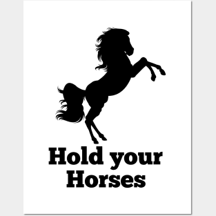 Horse lover equestrian funny quotes cute graphic for gift Posters and Art